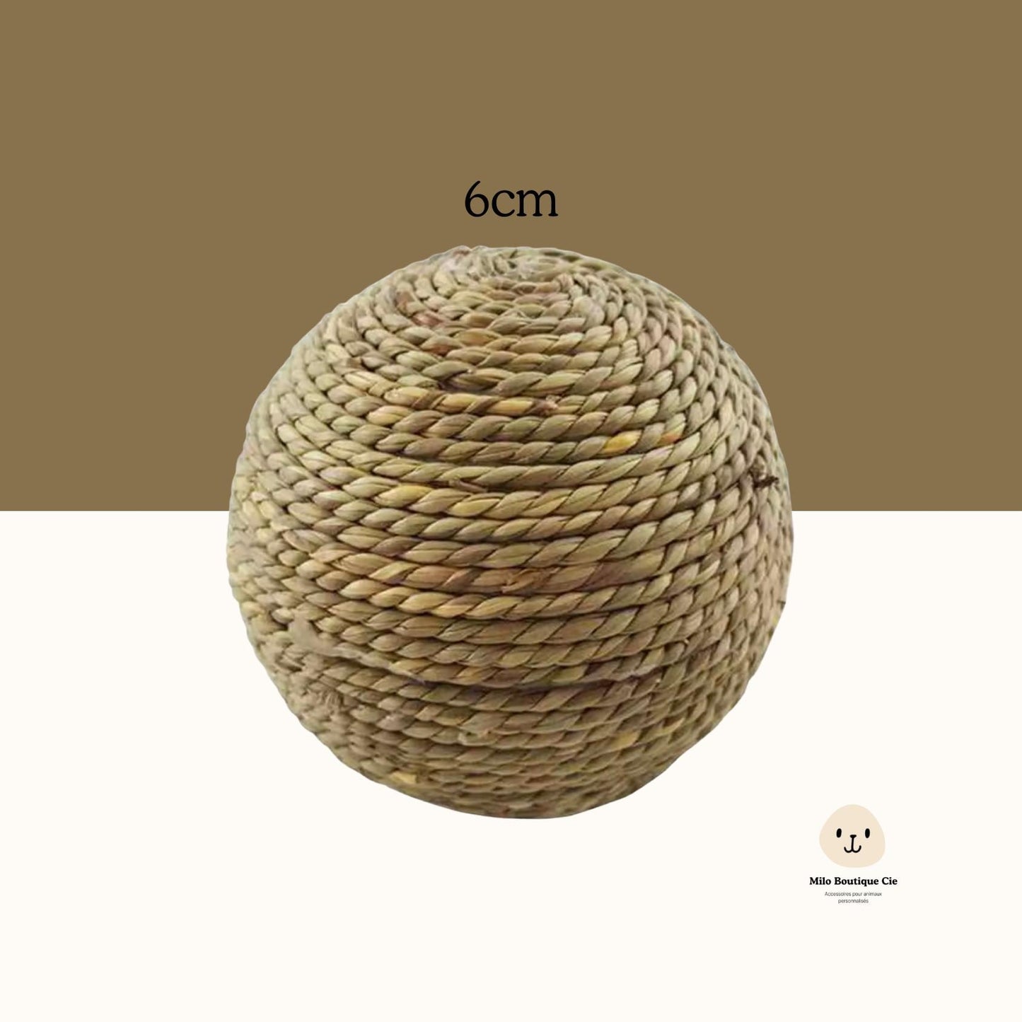 Balle à Mâcher Interactive pour Petits Animaux – Jeu & Stimulation 6cm