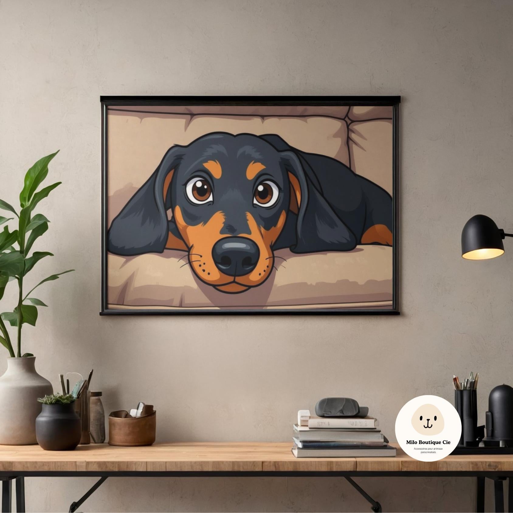 Portrait Personnalisé de Votre Animal – Cadre Photo Chien Chat