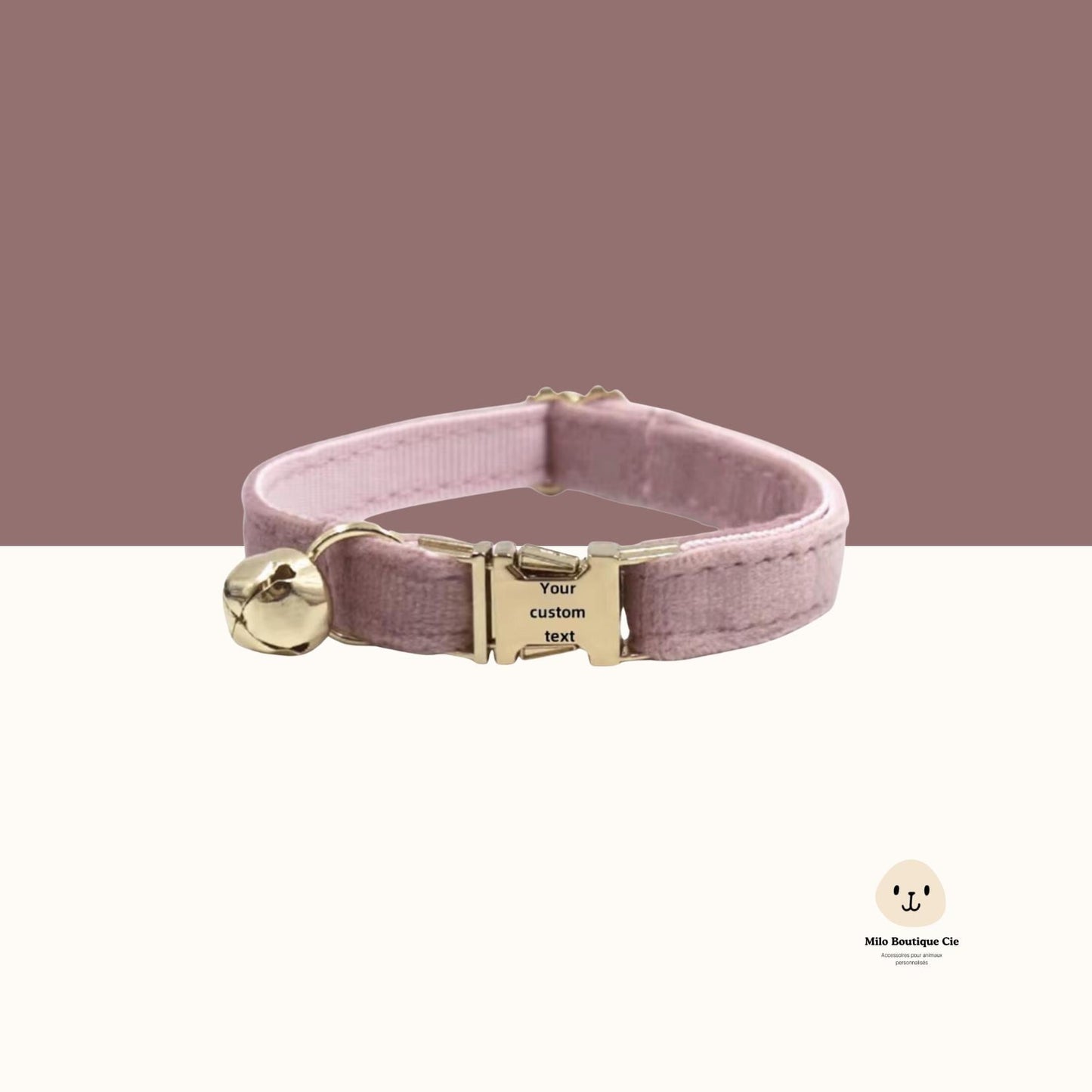 Colliers pour Chat Personnalisables en Velours & Métal – Chic, Doux et Unique