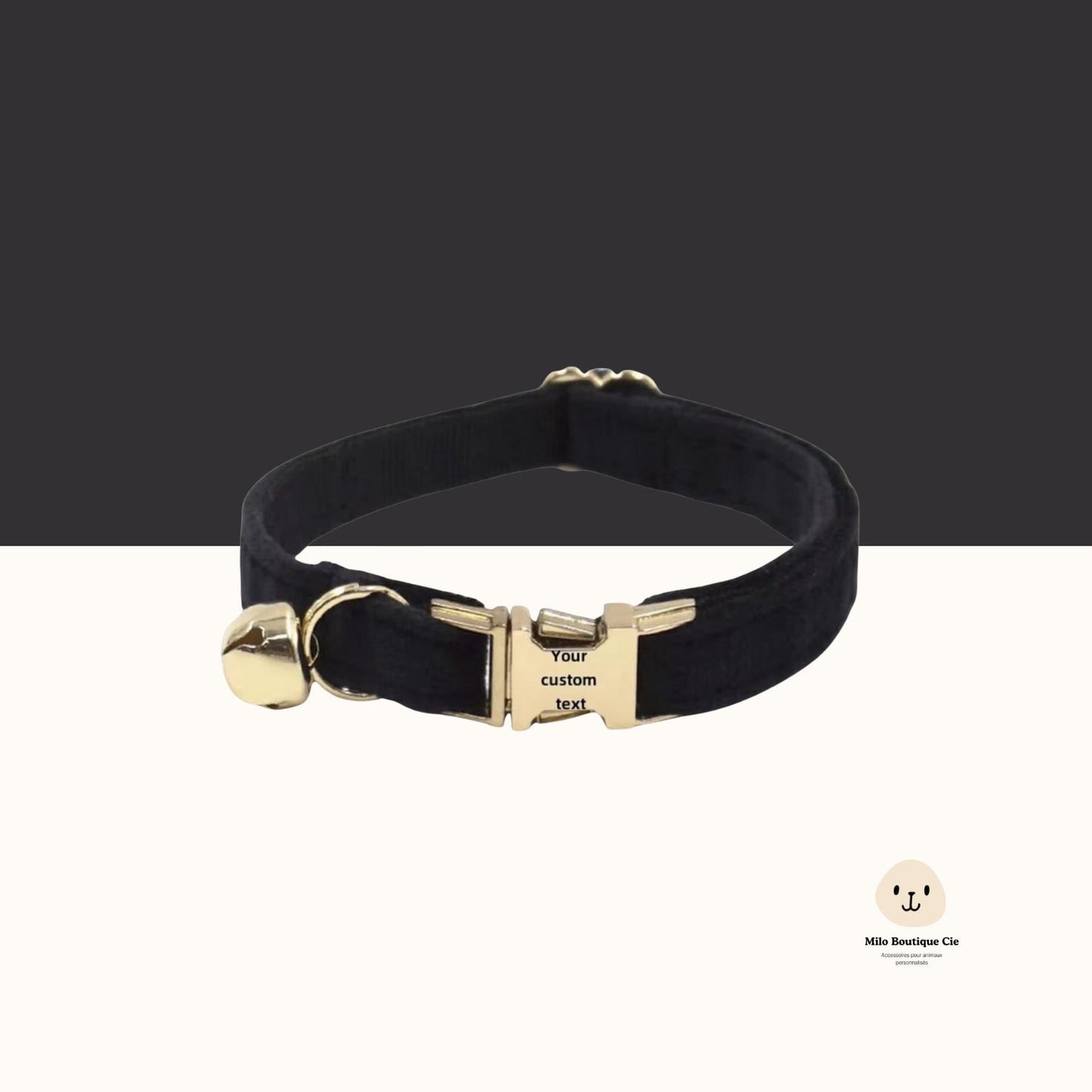 Colliers pour Chat Personnalisables en Velours & Métal – Chic, Doux et Unique