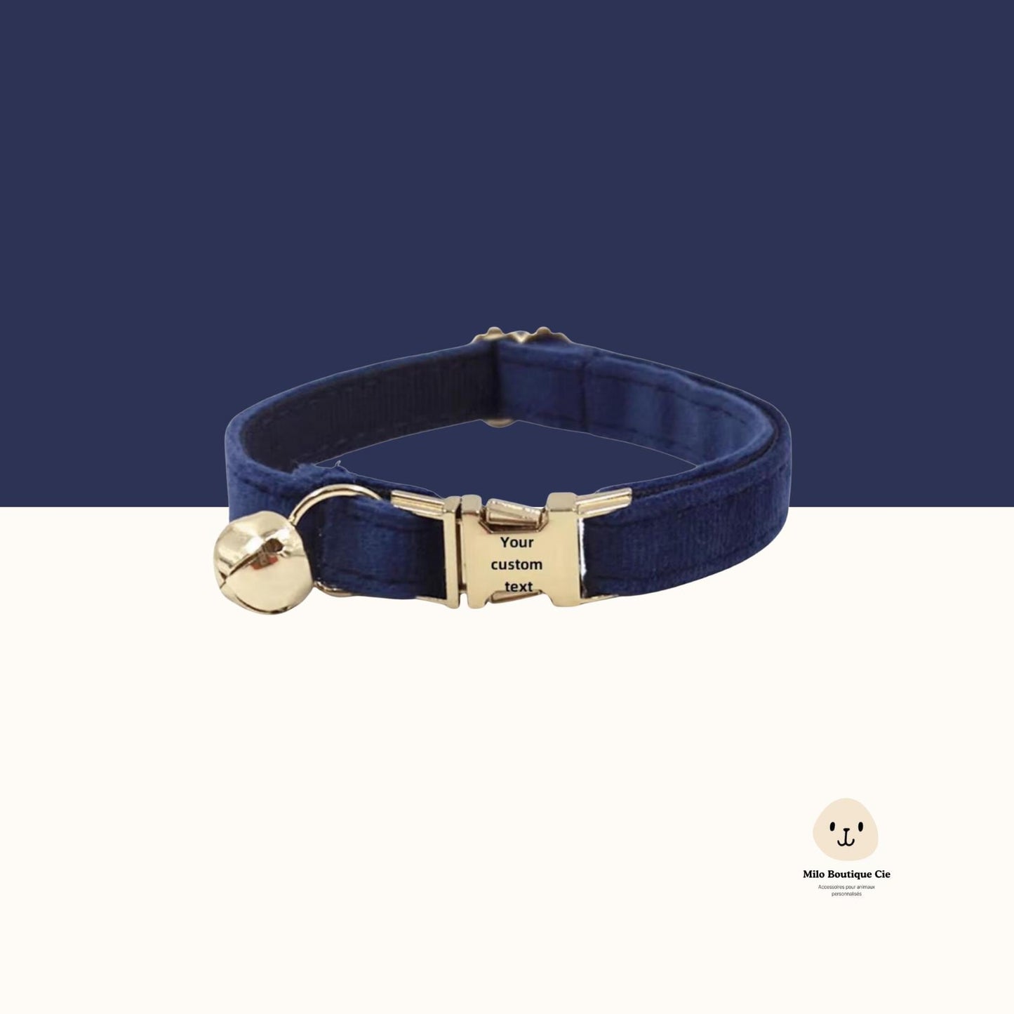 Colliers pour Chat Personnalisables en Velours & Métal – Chic, Doux et Unique