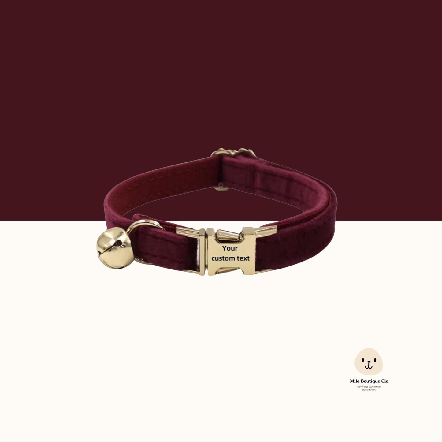 Colliers pour Chat Personnalisables en Velours & Métal – Chic, Doux et Unique