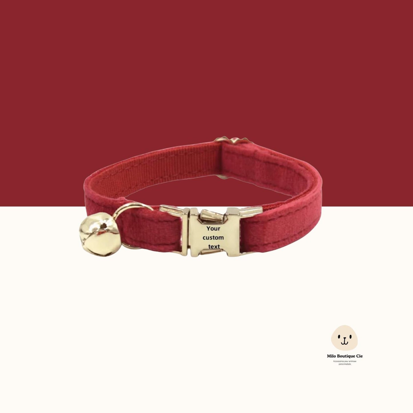 Colliers pour Chat Personnalisables en Velours & Métal – Chic, Doux et Unique