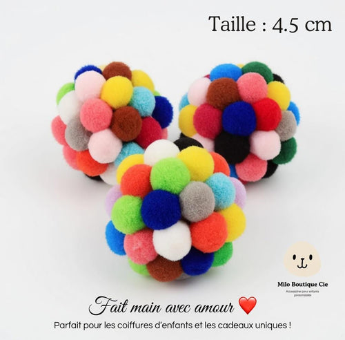 Boule en Laine pour Chat – Jouet Peluche Coloré et Interactif