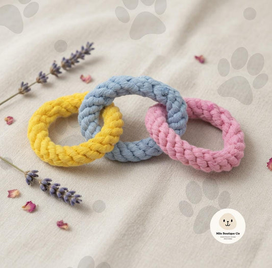 Corde Colorée pour Animaux de Compagnie – Jeu & Stimulation