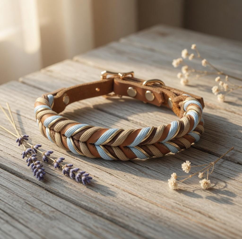 Collier Cuir Véritable pour Chien – Collier Chien Confortable et Élégant