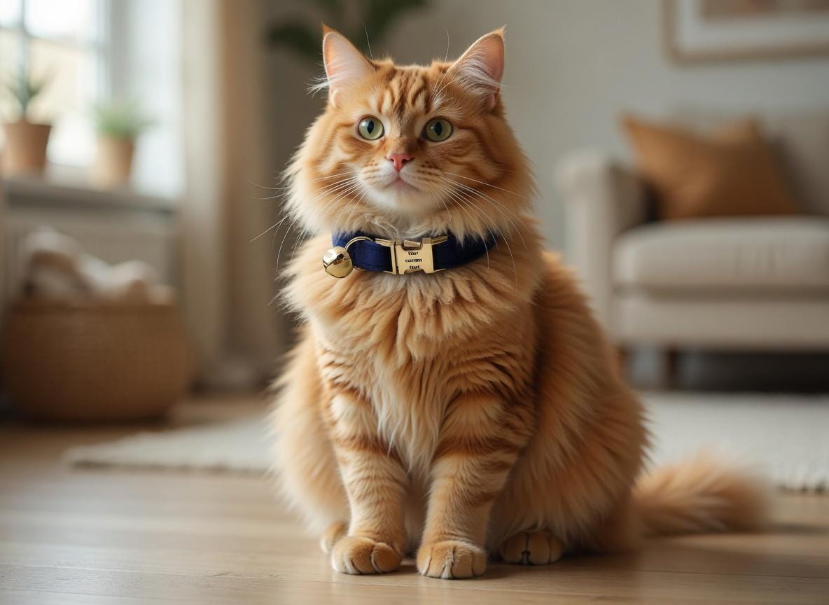 Collier Chat Velours Personnalisable – Collier Chic avec Médaille