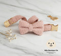 Collier Chien avec Nœud Personnalisable – Style Coordonné et Confortable