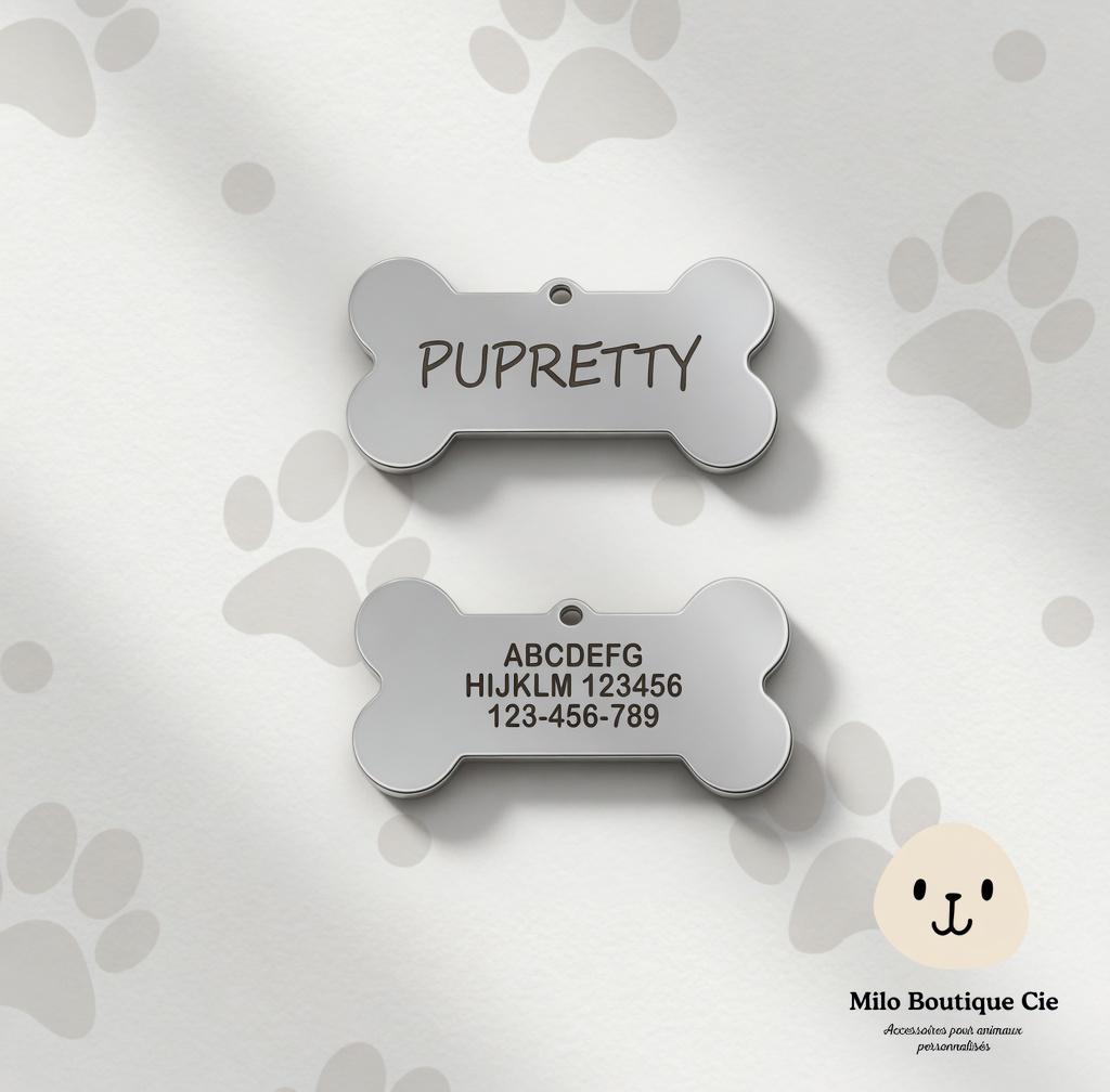 Médaille Chien Chat Personnalisée – Médaillon Gravé Sécurité